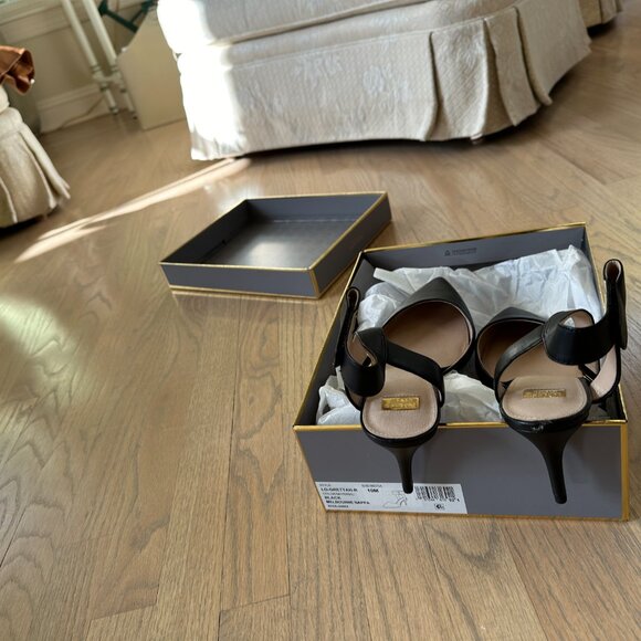 New never worn black heeled shoes size 10 - Picture 2 of 6